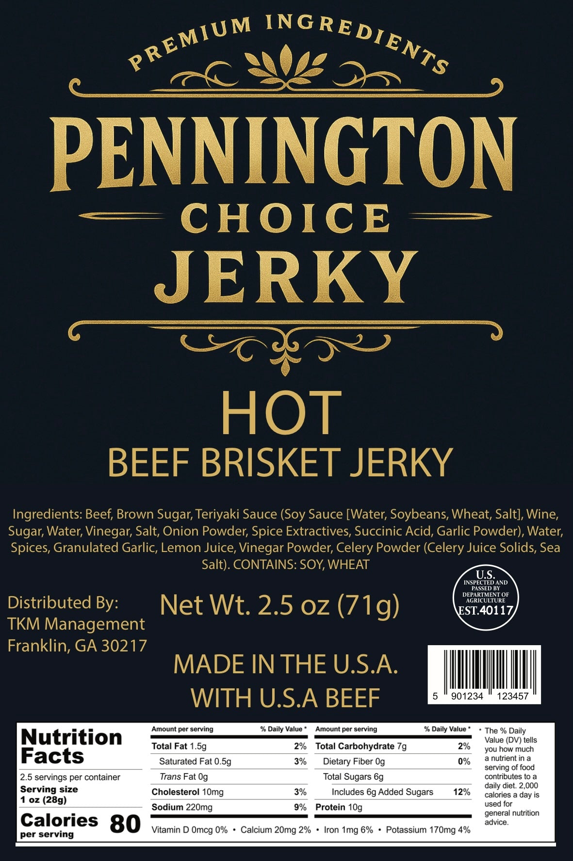 Pennington Jerky - Hot